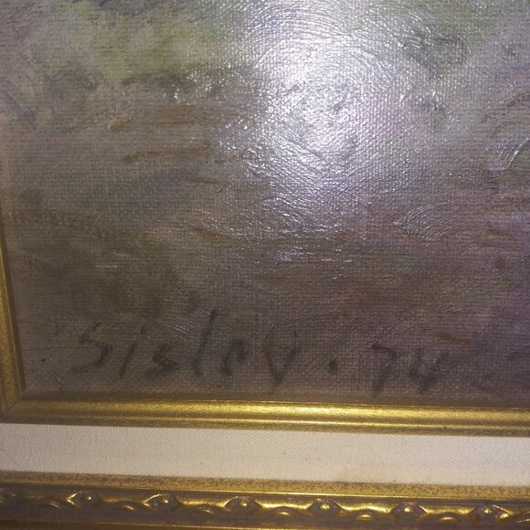 Alfred Sisley Le Brouillard Voisins Framed Painting 1974 Artagraph Edition 25x19 - Picture 2 of 13